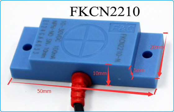 10mm PNP Type 12V DC Square Capacitive Switch Sensor FKCN2210-P Non Metal Detection