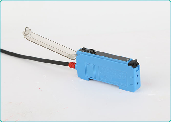 12-24VDC Red Light Digital Fiber Optic Sensor Amplifier PNP NO NC 3 Wires