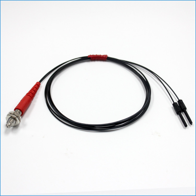 M6 Reflective Plastic Fiber Optic Sensor R10 3545mm Sensing Optic Fibers