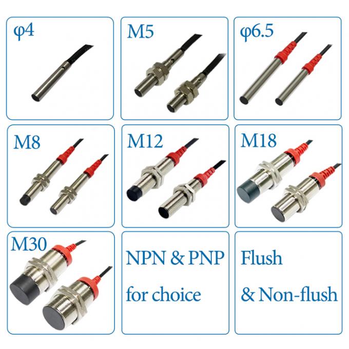 IP67 M8 Shielded NPN NO Inductive Proximity Sensor 3 Wires Proximity Switch 3