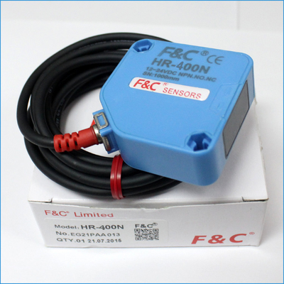 12Vdc Retro-reflective Photoelectric Sensor Switch 4m Sensing Distance Transducer