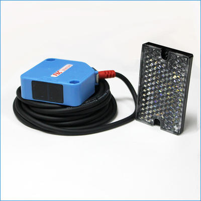 220VAC Relay Type Retro-reflective Square Photoelectric Sensor Switch 4m Sensing