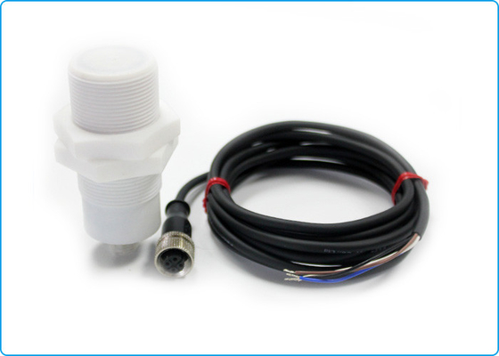 Cylindrical M18 M30 Acid Base Resistance PTFE Capacitive Proximity Sensor PNP NO NC